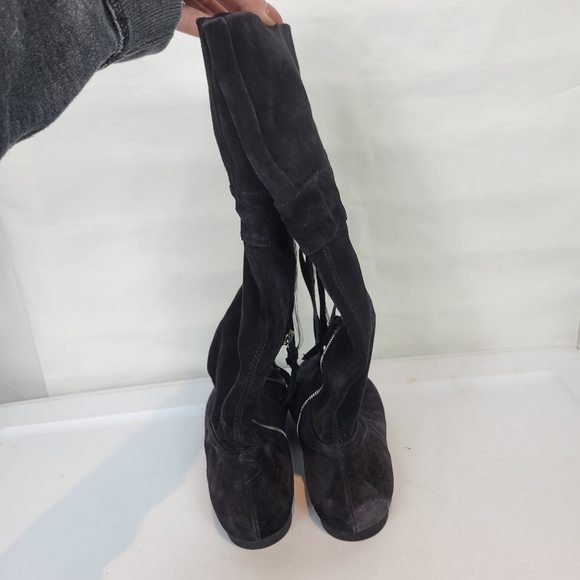 Miu miu suede black boots - Picture 6 of 7